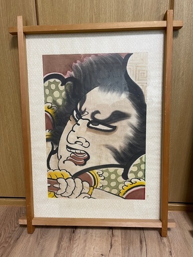 ヒバ材額縁　ねぶた絵