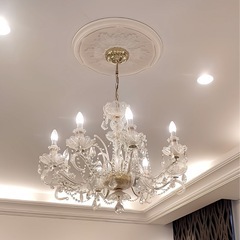 大特価‼️【チェコ産最高級クリスタル】エレガンスシャンデリア★エリートボエミア