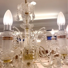 大特価‼️【チェコ産最高級クリスタル】エレガンスシャンデリア★エリートボエミア
