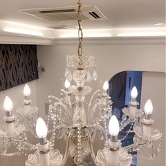大特価‼️【チェコ産最高級クリスタル】エレガンスシャンデリア★エリートボエミア