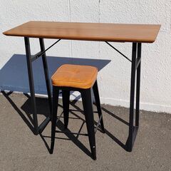 10/27 終 LOWYA カウンターテーブル ハイスツールセット 120㎝幅 100 
