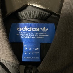 adidas アディダス 旧ロゴ ダウン Lサイズ ブラック