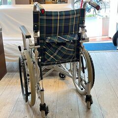 カワムラサイクル 介助用 六輪 車いす 車椅子 側面跳ね上げ 背折れ折りたたみ式 ★買取帝国 志木店