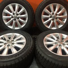 タイヤ走行短め【YOKOHAMA iG70 195/65R15】スタッドレス【トヨタ ウィッシュ 純正ホイール 15インチ 6J5HPCD100+45】プリウスにも(VTL159) キレイ☆プリウス 等 195/65R15 スタッドレス ヨコハマ アイスガード