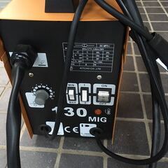 KITCHO 2.7M トーチ　半自動溶接機　MIG130 単相100V仕様 ノンガス 溶接厚み1〜6mm