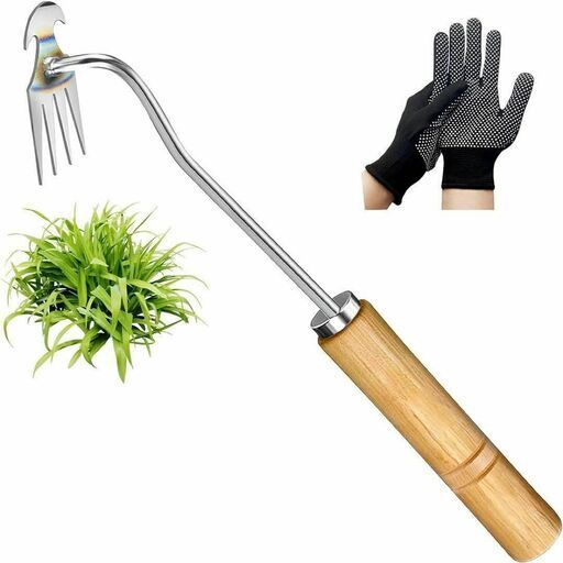 新品★草抜きくわ 道具 雑草取り 草むしり 便利グッズ 片手鍬 菜園鍬 草削鍬 園芸