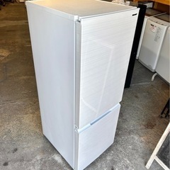 札幌市内配送可 美品 21年製 SHARP シャープ 179L 2ドア冷蔵庫 SJ-D18G-W つけかえどっちもドア