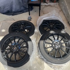 ブラックホイール　17インチ　スタッドレス