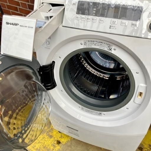武蔵小山店】 シャープ SHARP ドラム式洗濯乾燥機 洗濯10kg/乾燥6kg 左