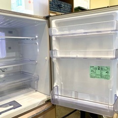 三菱 3ドア 335L 冷蔵庫 中古 家電 買取 シャンパンピンク 自動製氷機能付き