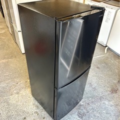 札幌市内配送可 21年製 アイリスオーヤマ 142L 2ドア冷蔵庫 IRSD-14A-B 右開き ブラック