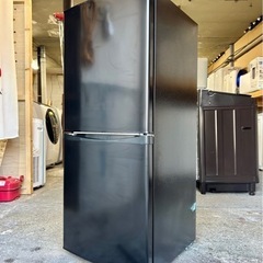 札幌市内配送可 21年製 アイリスオーヤマ 142L 2ドア冷蔵庫 IRSD-14A-B 右開き ブラック