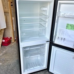 札幌市内配送可 21年製 アイリスオーヤマ 142L 2ドア冷蔵庫 IRSD-14A-B 右開き ブラック