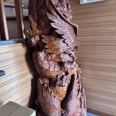 木彫り 鷲 鷹 大型