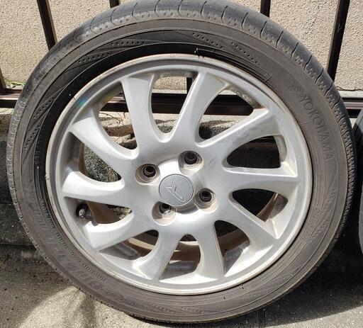 165/55R15 75V タイヤ付アルミホイール4本 中古 タイヤ×アルミ】165 