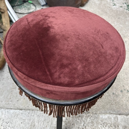 ②昭和レトロ ヤマハ ピアノ椅子 回転式 高さ調節可能 レトロな回転式