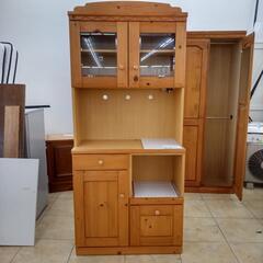 ☆ジモティ割あり☆ レンジボード 茶 H190.5×D41.5×W88 クリーニング済み