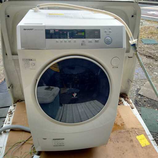 シャープ SHARP ドラム式洗濯乾燥機 洗濯10kg 乾燥6kg 予約タイマー ES-ZH1-WL 2017年製