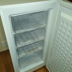 【2021年製ALLEGiA】家庭用ノンフロン冷凍庫アレジア 108L前開き4段引き出し AR-BD116-NW