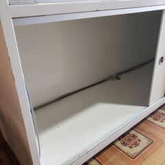 【岐阜市 手渡し限定】 レジカウンター ガラスショーケース 下段収納