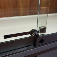 【岐阜市 手渡し限定】 レジカウンター ガラスショーケース 下段収納