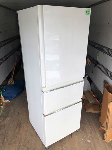 配送設置無料✨no 587? MR-CX33A-W 冷蔵庫 パールホワイト [330L /3