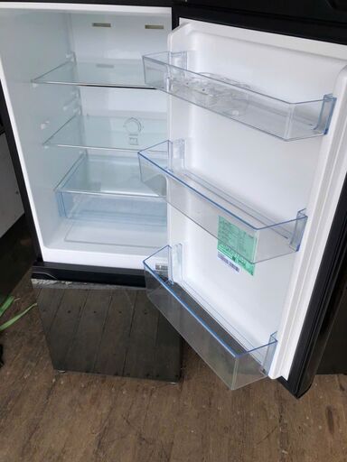 NO 588 ★美品★福岡市内配送設置無料★　冷凍冷蔵庫 ミラーブラック HR-G16AM [幅48.1cm /162L /2ドア /右開きタイプ /2023年] NO 588 ?北九州市内配送設置無料✨? 冷凍冷蔵庫 ミラーブラック HR