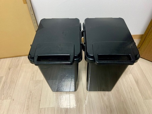 45L ゴミ箱 2個セット ブラック