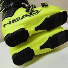 25.0cm 大人用 HEAD スキーブーツ NEXT EDGE GP ブラック×イエロー ソール 297mm 4バックル スキー靴 ヘッド 札幌市 清田区 平岡