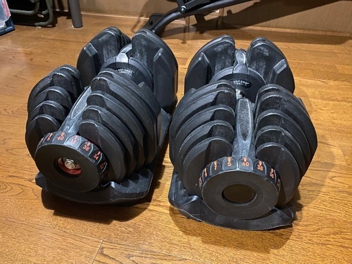 アジャスタブルダンベル 可変式40kg ×2 可変式ダンベル 40kg 2個セット