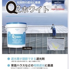 Q2ホワイト　３缶セット　ハウス遮光材　農業資材