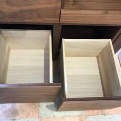 レンジボード 一生紀 茶/黒 木目調 W(幅)80.0×D(奥行き)44.8×H(高さ)90.4cm ※クリーニング済み