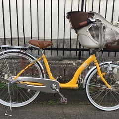 あさひ限定 MAMA FRIEND 26インチ子供乗せ自転車 2人 ママフレンド 茶