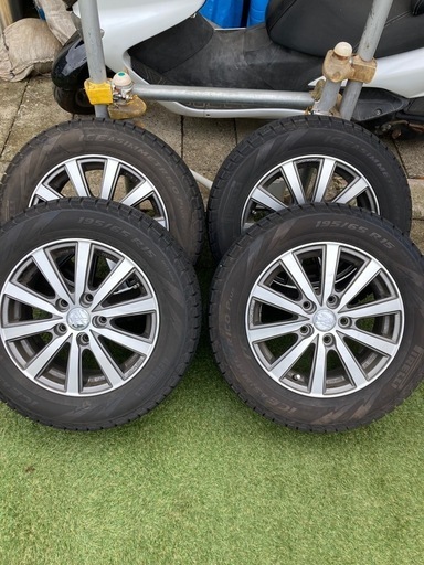 セレナ用 スタッドレスタイヤ ホイール4本セット 195/65R15 ミシュラン 