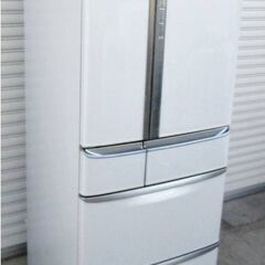 ナショナル　6ドア　冷蔵庫　495L　NR-F502TM-H　動作良好　コンパクトBIG　トップユニット　自動製氷　大容量　National