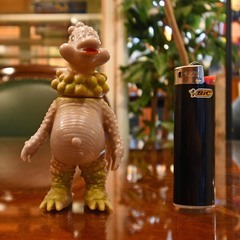 ○放送当時品○ミニソフビ○ブルマァク ライブキング 中古品