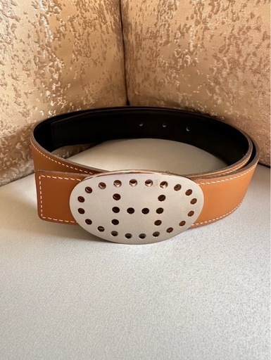 美品】HERMES エルメスリバーシブルベルト75 エブリンバックル