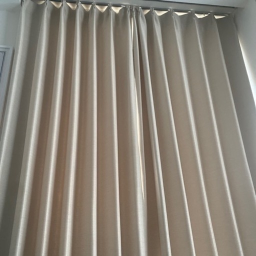 LOWYA カーテン 100cm x 178cm 2枚　アイボリー