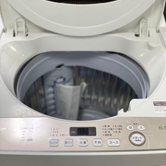 🉐セール🉐送料・設置込み可　洗濯機　6kg SHARP 2020年
