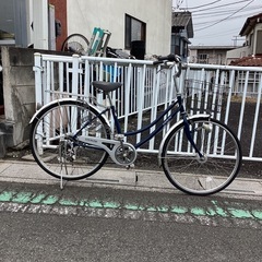 【中古自転車】　(紺色) 26インチ　外装6段
