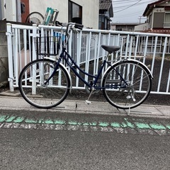 【中古自転車】　(紺色) 26インチ　外装6段