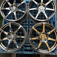 希少ヨコハマAVS Ｔ-7メッキアルミホイール