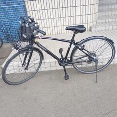 防犯登録料込み！札幌市内配達無料。中古380サイズクロスバイク ブラック！