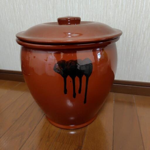 レトロ　大きなカメ　漬物　味噌　甕
