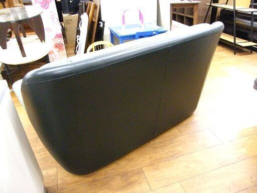 ソファ 2人掛け 本革 レザー グリーン 幅143 緑 長椅子 ソファー ２P 札幌市厚別区 厚別店 - 2人掛けソファ