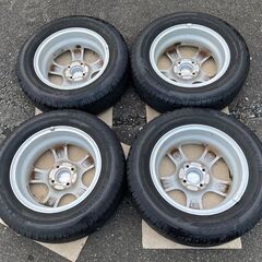 VIOLENTO 14インチ 5.5J +45 4H 100  185/65R14　ラジアルタイヤアルミ4本セット