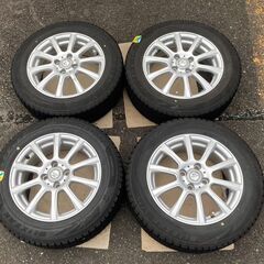  WEDS DEBOR 15インチアルミ 15×5.5J +42 4H PCD100  175/65R15 スタッドレスアルミタイヤ4本 アクア キューブ スイフト