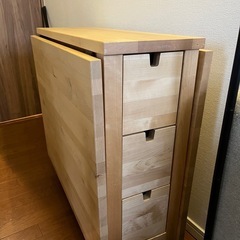 交渉中)引取りのみ IKEA 折りたたみダイニングテーブルNORDEN ノールデン