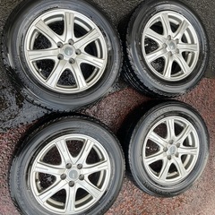 スタッドレスタイヤ ホイール 4本セット 195/65R15 プリウス ウィッシュ