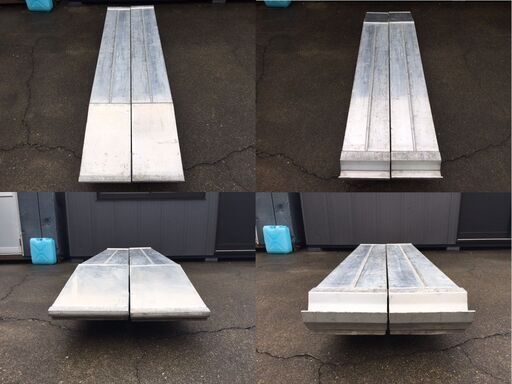 東海アルコック トップロウディング/板張り/アルミブリッジ/歩み板　TL-2205BNR　2本セット　耐荷重5トン　長さ2,210×幅280×高さ145㎜ 東海アルコック トップロウディング/板張り/アルミブリッジ/歩み板 TL